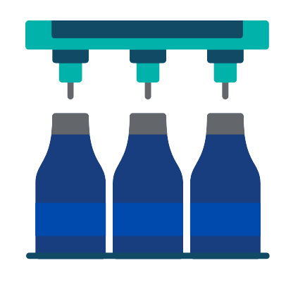 Icon of bottling factory
